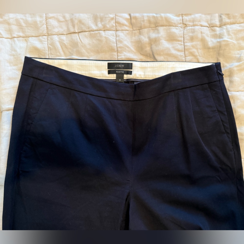 J.Crew Martie Pant Size 8 Navy Blue